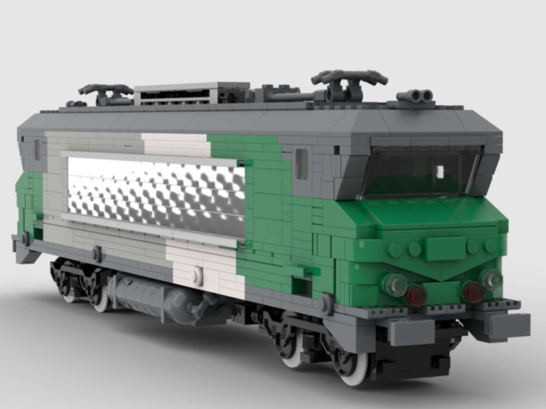 Plan MOC de la BB 7242 Vienne Fret de la SNCF