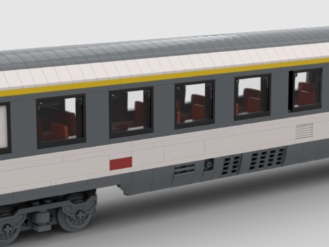 Plan de construction Lego Moc Wagon Corail 1ère classe