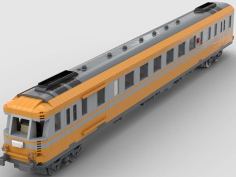 Plan de construction motrice autorail RGP2-X2606 de la SNCF