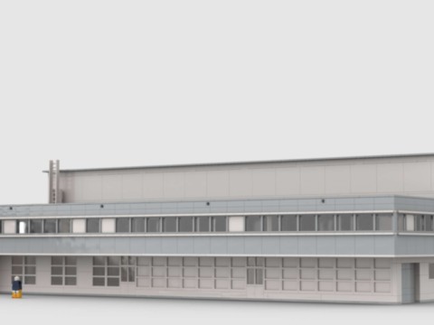 Plan de construction MOC d'un bâtiment industriel