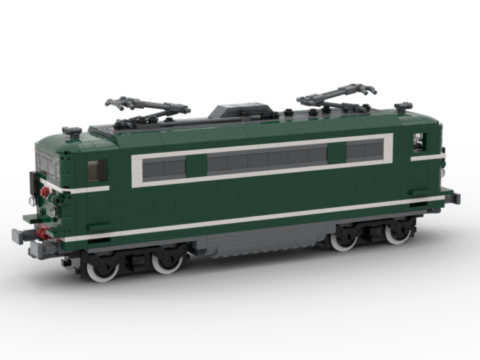 Plan de construction de la BB16700 verte petite cabine de la SNCF