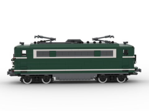 Plan de construction de la BB16700 verte petite cabine de la SNCF