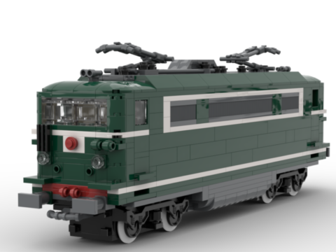 Plan de construction de la BB16700 verte petite cabine de la SNCF