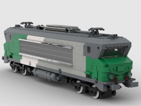 Plan MOC de la BB 7242 Vienne Fret de la SNCF