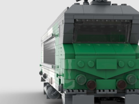 Plan MOC de la BB 7242 Vienne Fret de la SNCF