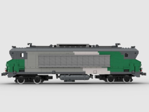Plan MOC de la BB 7242 Vienne Fret de la SNCF