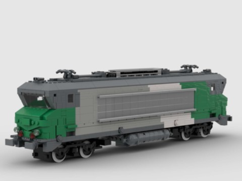 Plan MOC de la BB 7242 Vienne Fret de la SNCF