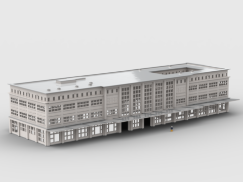 Plan de construction MOC gare Auguste Perret