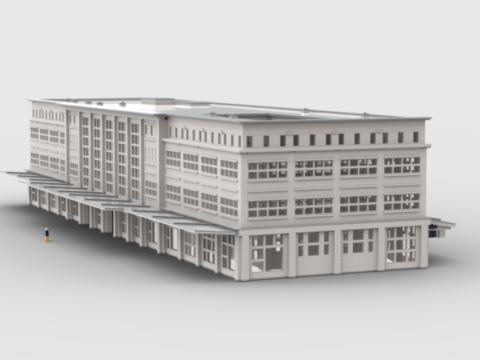 Plan de construction MOC gare Auguste Perret