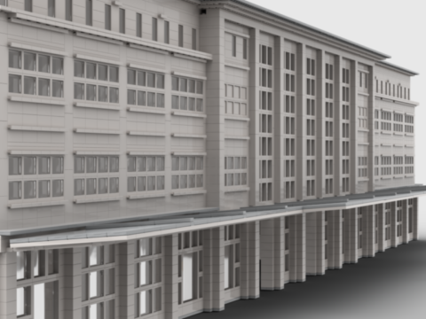 Plan de construction MOC gare Auguste Perret