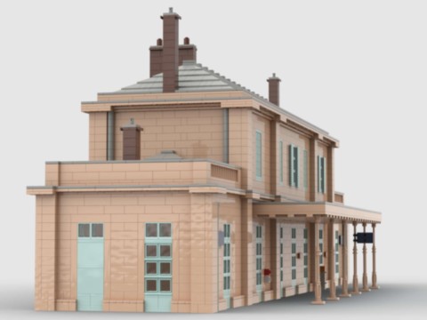 Plan de construction gare d'Auvers-sur-Oise