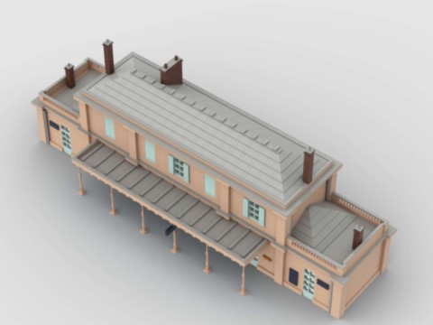 Plan de construction gare d'Auvers-sur-Oise