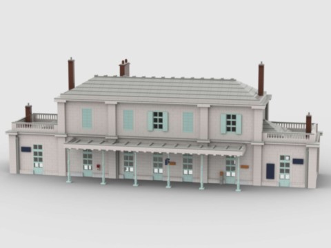 Plan de construction gare d'Auvers-sur-Oise