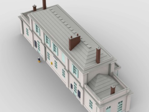Plan de construction gare d'Auvers-sur-Oise