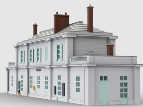 Plan de construction gare d'Auvers-sur-Oise