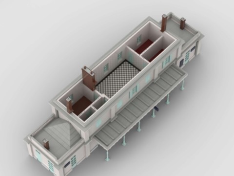 Plan de construction gare d'Auvers-sur-Oise