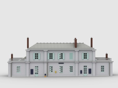 Plan de construction gare d'Auvers-sur-Oise