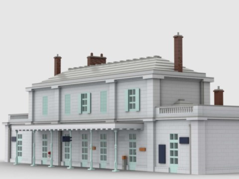 Plan de construction gare d'Auvers-sur-Oise