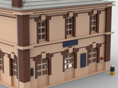 Plan de construction de la gare de Boissy-l'Aillerie
