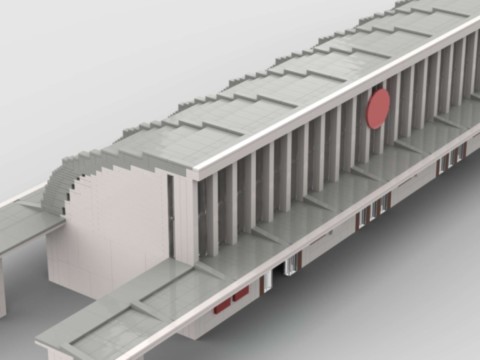 MOC - plan de construction de la gare de Laon