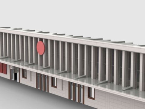 MOC - plan de construction de la gare de Laon