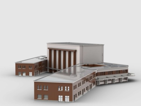 Plan de construction MOC du bâtiment voyageur de la Gare du Havre