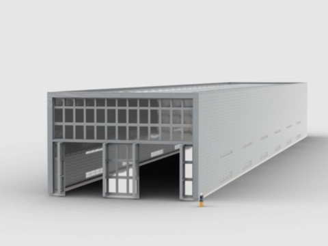 Plan de construction MOC d'un atelier de maintenance des trains SNCF d'Amiens