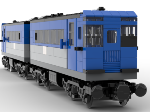 metro rouge en cube lego (train 9V)