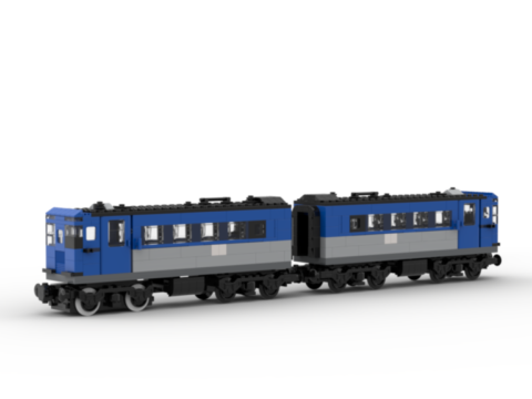 metro rouge en cube lego (train 9V)