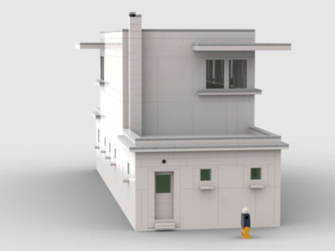 Plan de construction MOC d'un poste d'aiguillage unifié