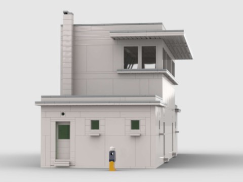 Plan de construction MOC d'un poste d'aiguillage unifié