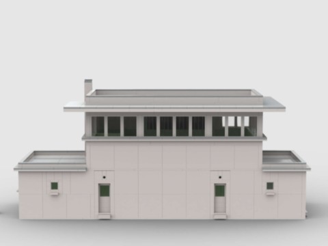 Plan de construction MOC d'un poste d'aiguillage unifié