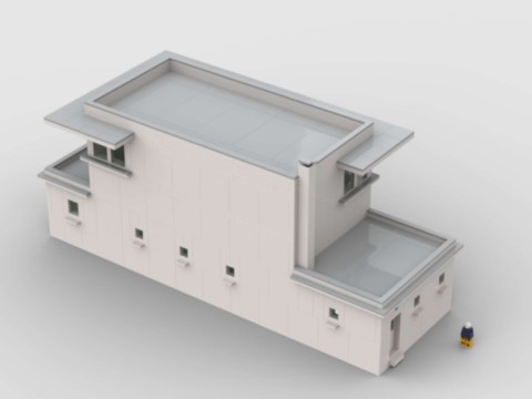 Plan de construction MOC d'un poste d'aiguillage unifié