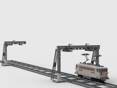 Plan de construction MOC potences et feux de la SNCF