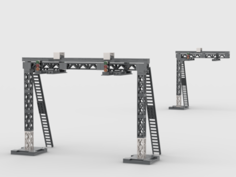 Plan de construction MOC potences et feux de la SNCF