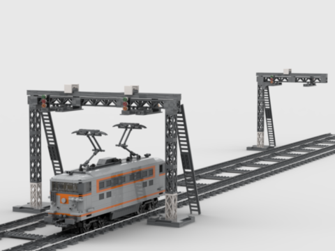 Plan de construction MOC potences et feux de la SNCF