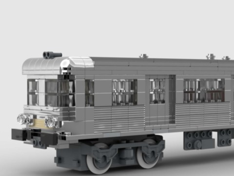 Train de banlieue inox Z6100 - "petit gris" - SNCF - rame complète