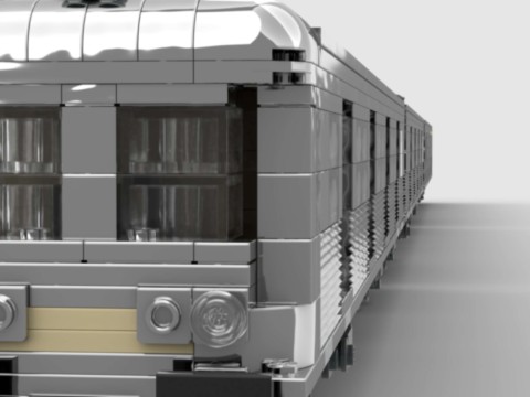 Train de banlieue inox Z6100 - "petit gris" - SNCF - rame complète