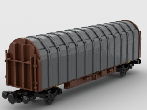 Plan de construction wagon plat bâché série Kil de la SNCF version d'origine 