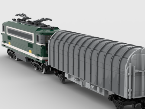 Plan de construction wagon plat bâché série Kil de la SNCF