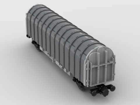 Plan de construction wagon plat bâché série Kil de la SNCF