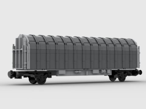 Plan de construction wagon plat bâché série Kil de la SNCF