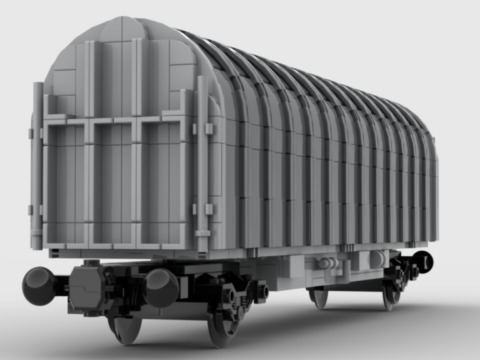 Plan de construction wagon plat bâché série Kil de la SNCF