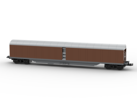 Plan de construction wagon SNCF EVS-SNAV2 brun toit gris