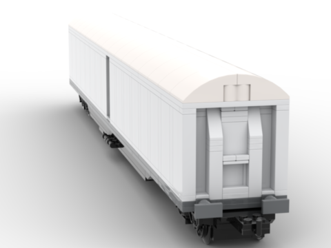 Plan de construction wagon SNCF EVS-SNAV2 gris clair toit gris clair