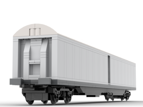 Plan de construction wagon SNCF EVS-SNAV2 gris clair toit gris clair