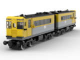 Plan de Plan de metro jaune en cube lego (train 9V)